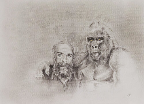 Limited Print Edition "King Kool 45" by Jean-Francois Miaule, Drawing for Sale on Select