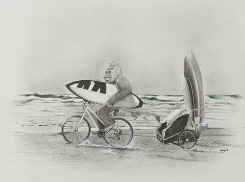 Limited Print Edition "King Kool 50" by Jean-Francois Miaule, Drawing for Sale on Select