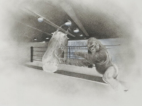 Limited Print Edition "King Kool 54" by Jean-Francois Miaule, Drawing for Sale on Select