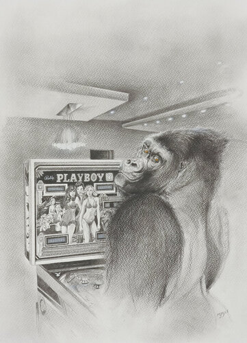 Limited Print Edition "King Kool 57" by Jean-Francois Miaule, Drawing for Sale on Select