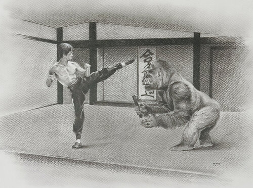 Limited Print Edition  "King Kool 61" by Jean-Francois Miaule, Drawing for Sale on Select