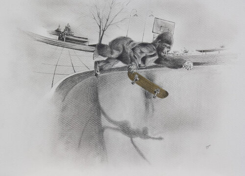 Limited Print Edition "King Kool 69" by Jean-Francois Miaule, Drawing for Sale on Select