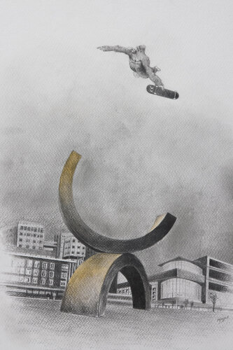 Limited Print Edition "King Kool 82" by Jean-Francois Miaule, Drawing for Sale on Select