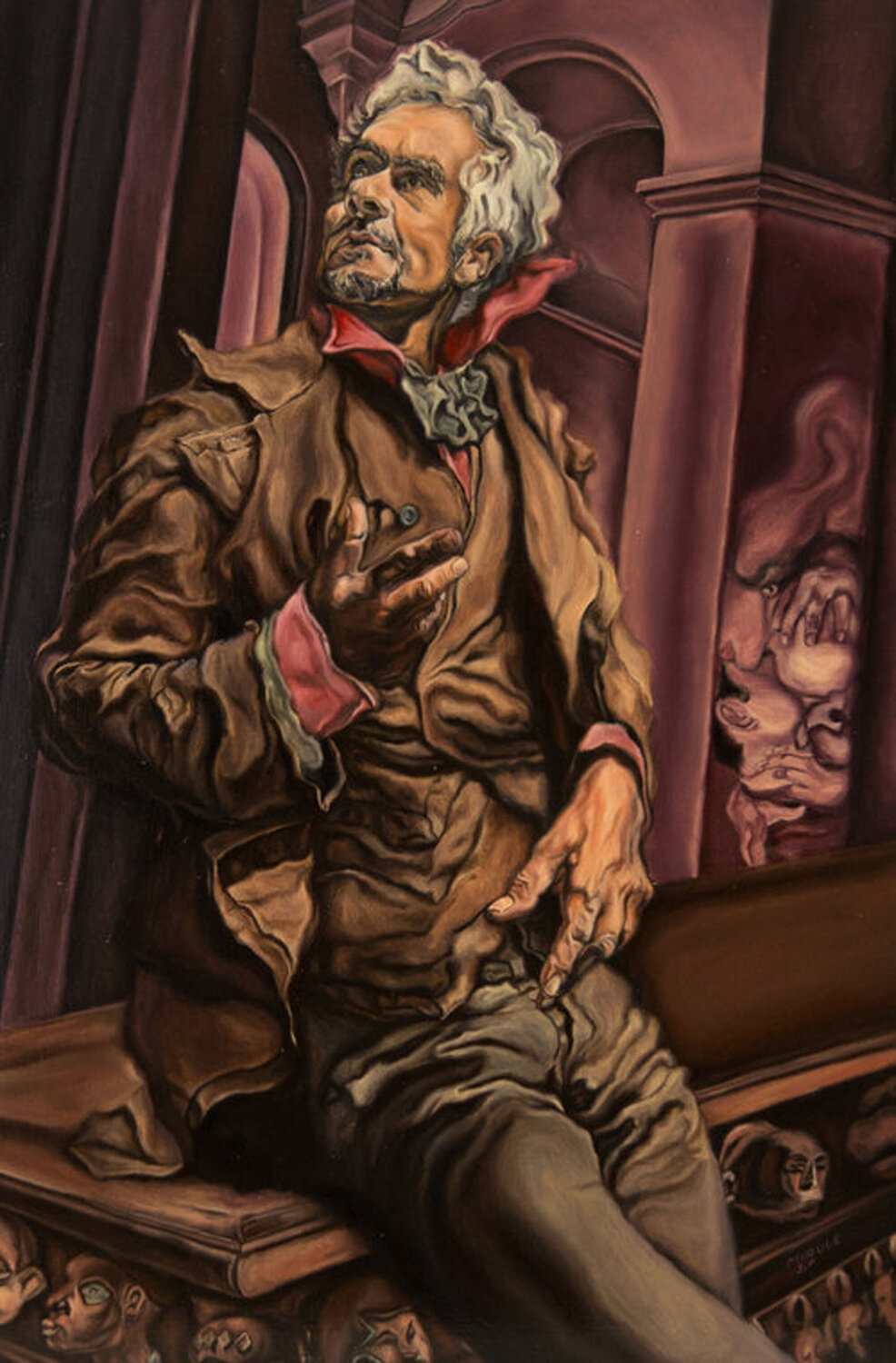 Dandy Jean-Francois Miaule Original painting for sale