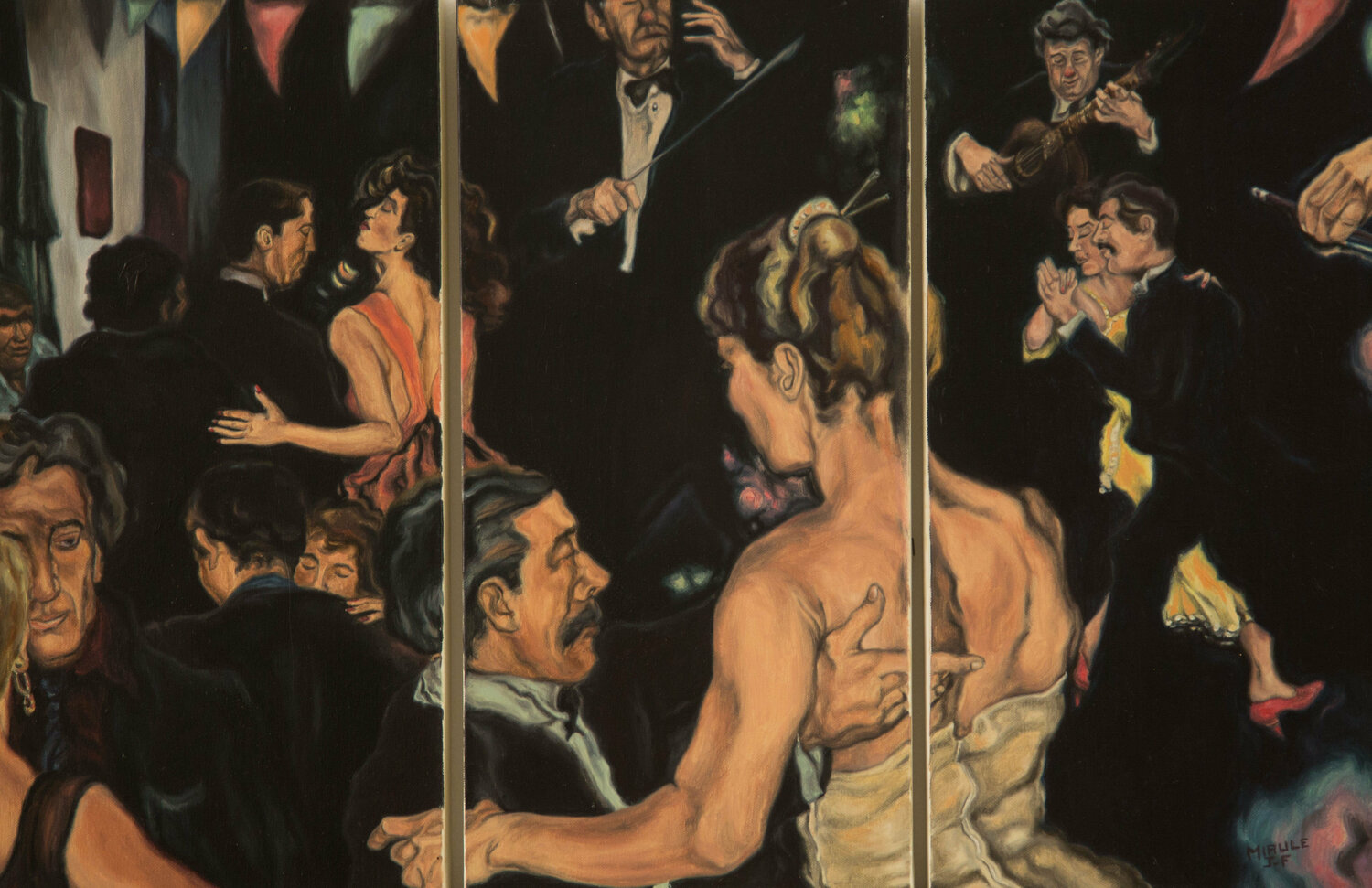 The Dancers Jean-Francois Miaule Original painting for sale