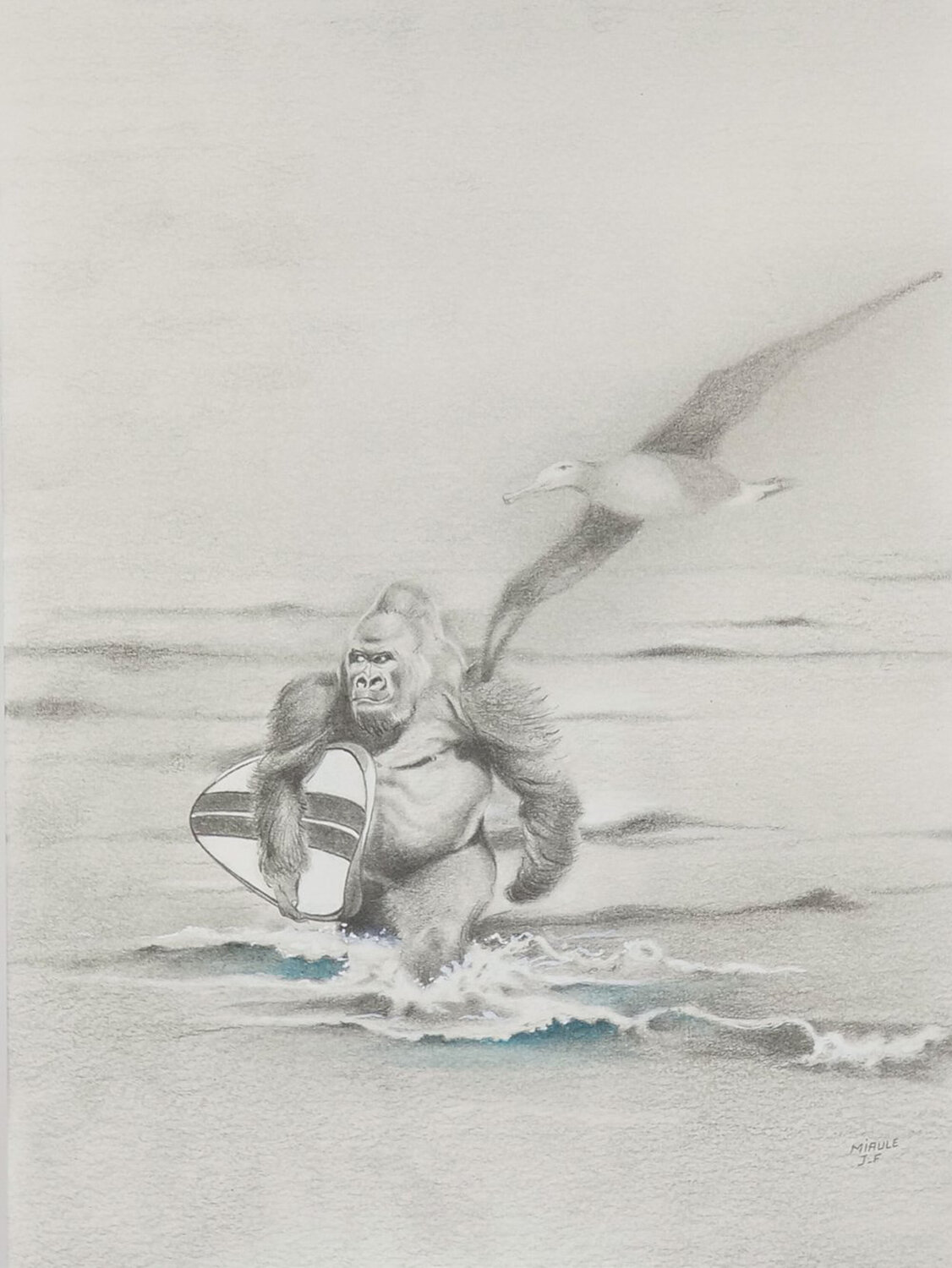 Limited Print Edition "King Kool 34" Jean-Francois Miaule Drawing for sale