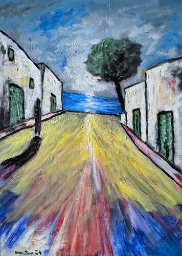 L' ora meridiana by Enzo Martano, Painting for Sale on Select