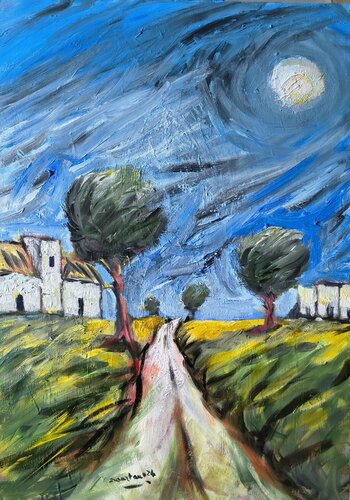 Il vento e la luce by Enzo Martano, Painting for Sale on Select