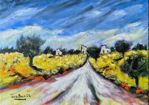 L'orizzonte d'oro by Enzo Martano, Painting for Sale on Select
