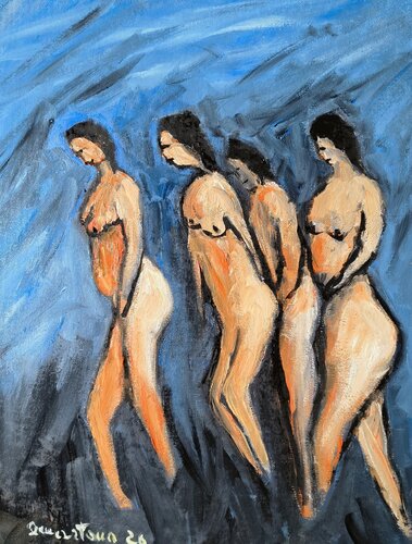 Il cammino delle anime by Enzo Martano, Painting for Sale on Select
