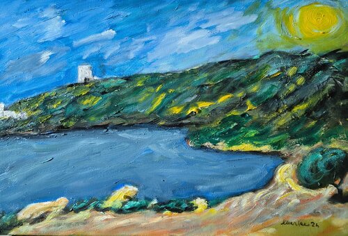 Porto Selvaggio by Enzo Martano, Painting for Sale on Select