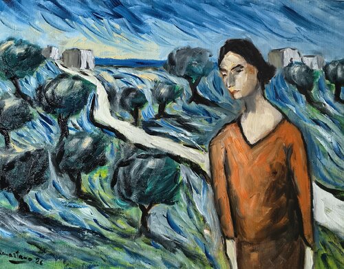 Ritorno tra gli ulivi von Enzo Martano, Malerei kaufen auf Select