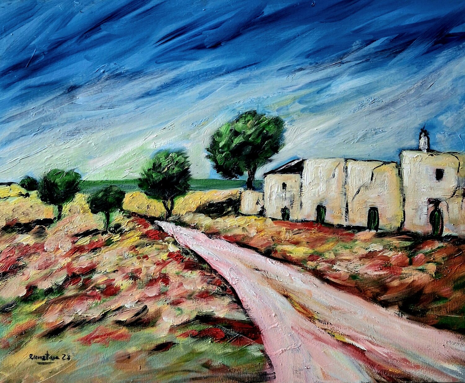 Terra salentina Enzo Martano Original painting for sale