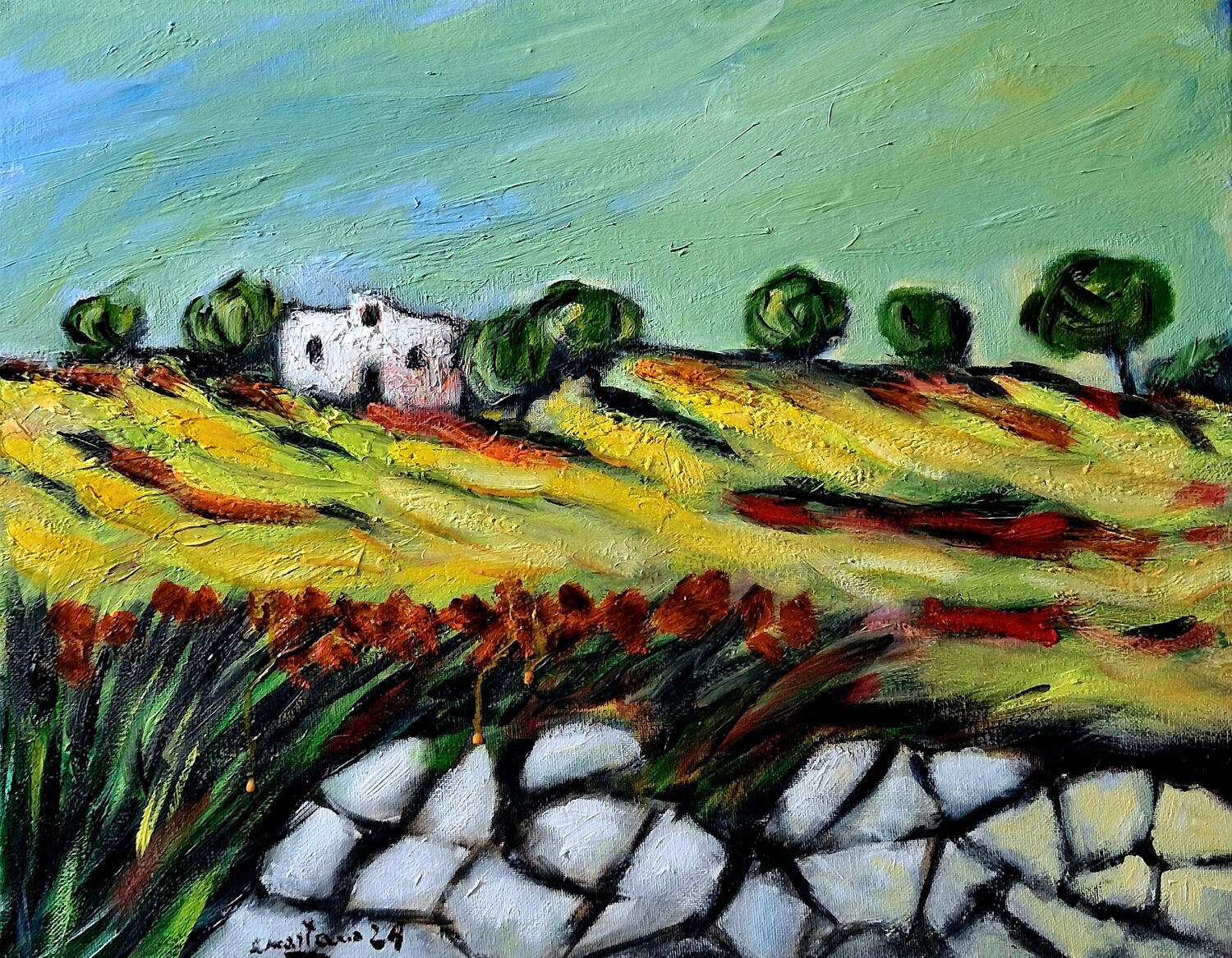 Bella campagna Enzo Martano Original painting for sale