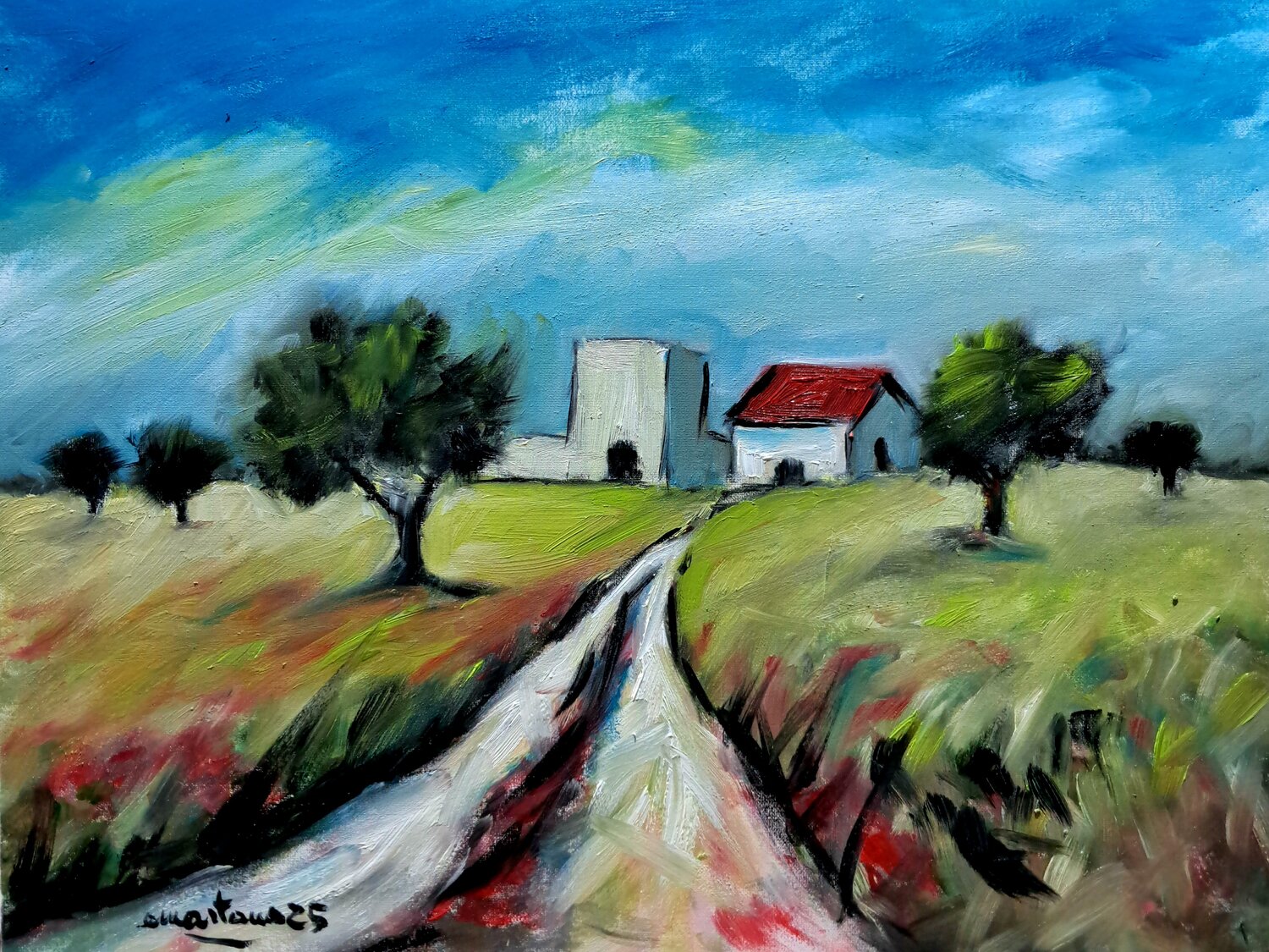 Il respiro della terra Enzo Martano Original painting for sale
