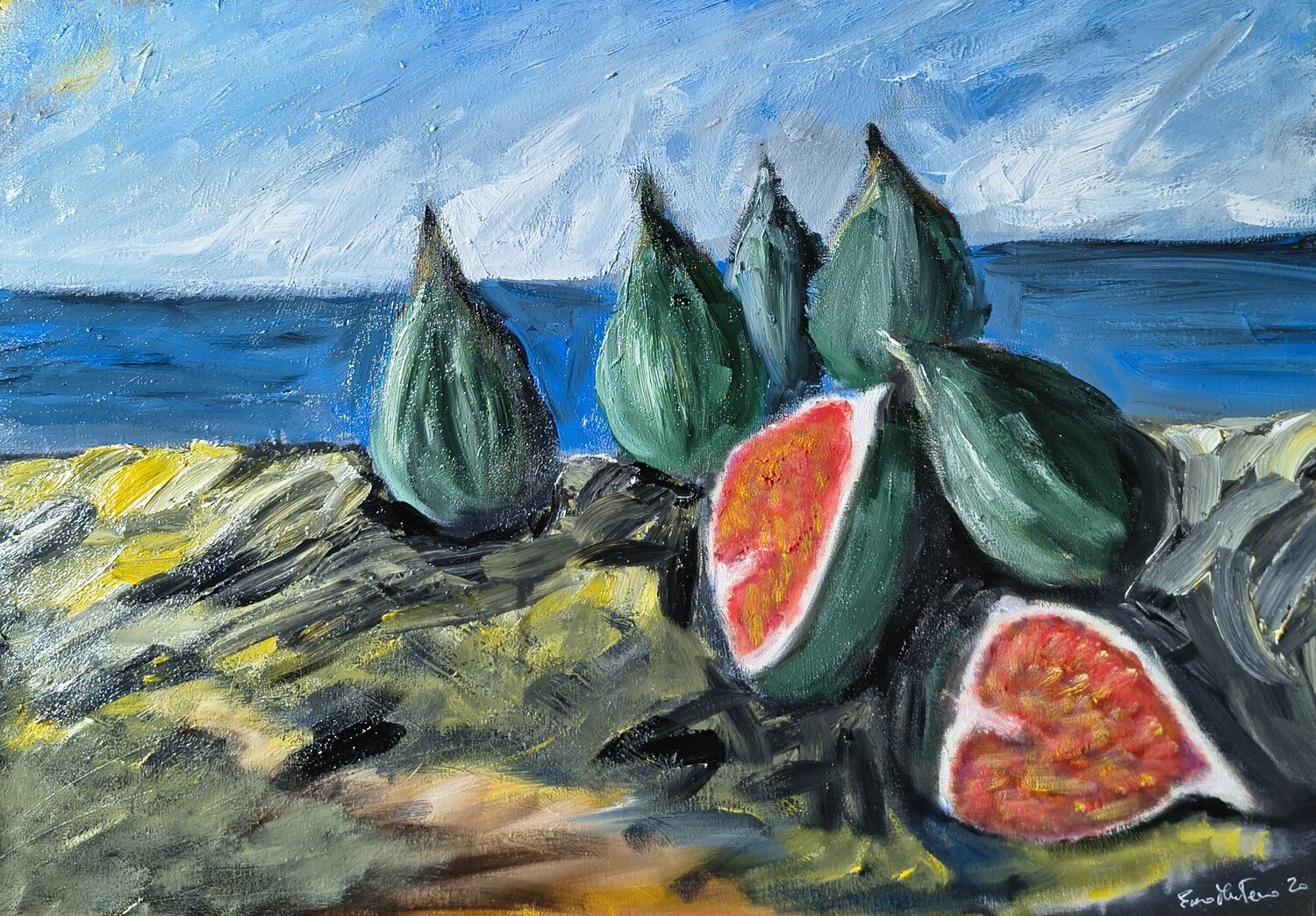 Sapori del Mediterraneo Enzo Martano Original painting for sale