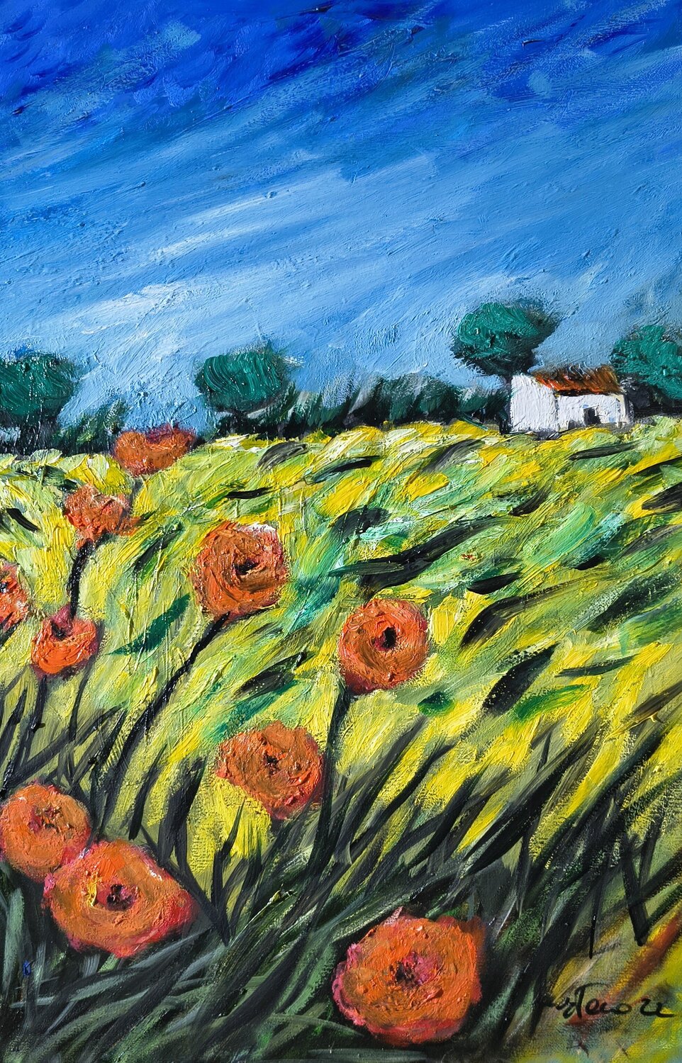 Pomeriggio di luce Enzo Martano Original painting for sale