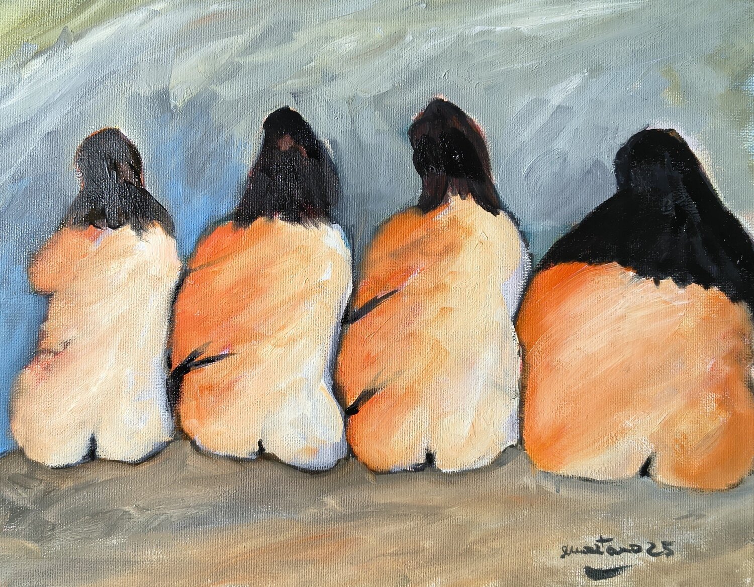 Legami silenziosi Enzo Martano Original painting for sale