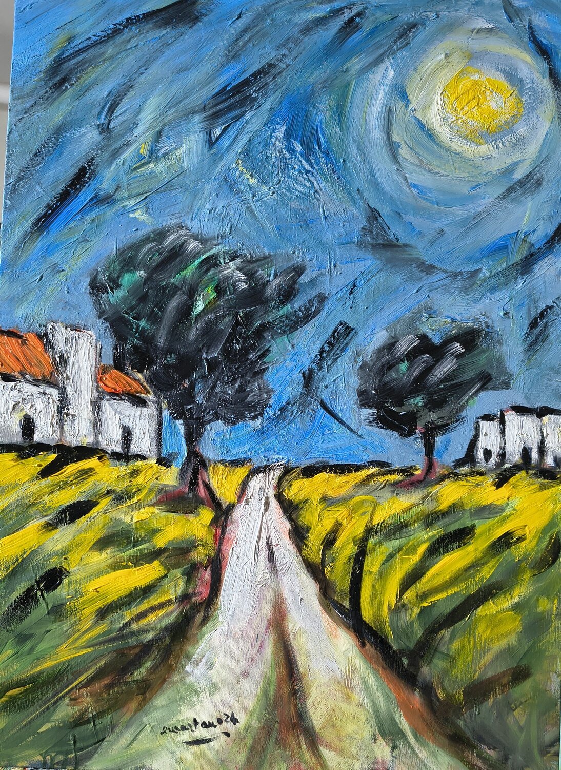 Il vento e la luce Enzo Martano Original painting for sale