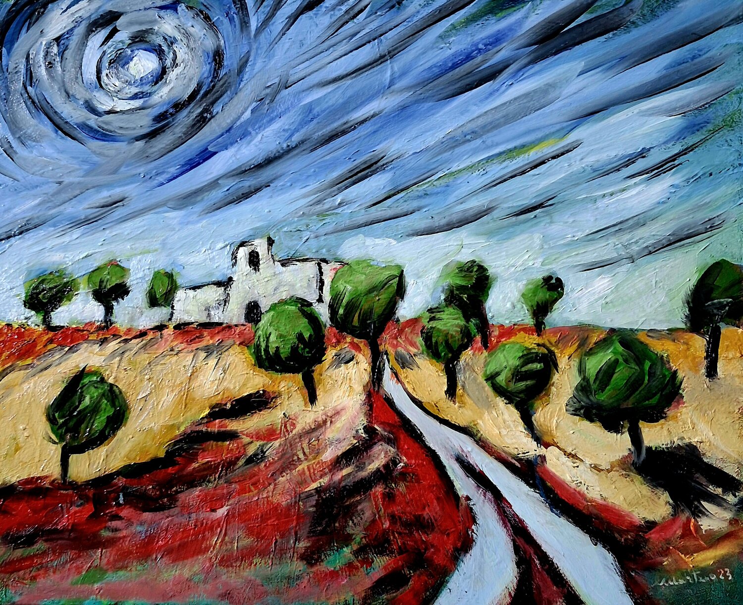 Vortice meridiano Enzo Martano Original painting for sale