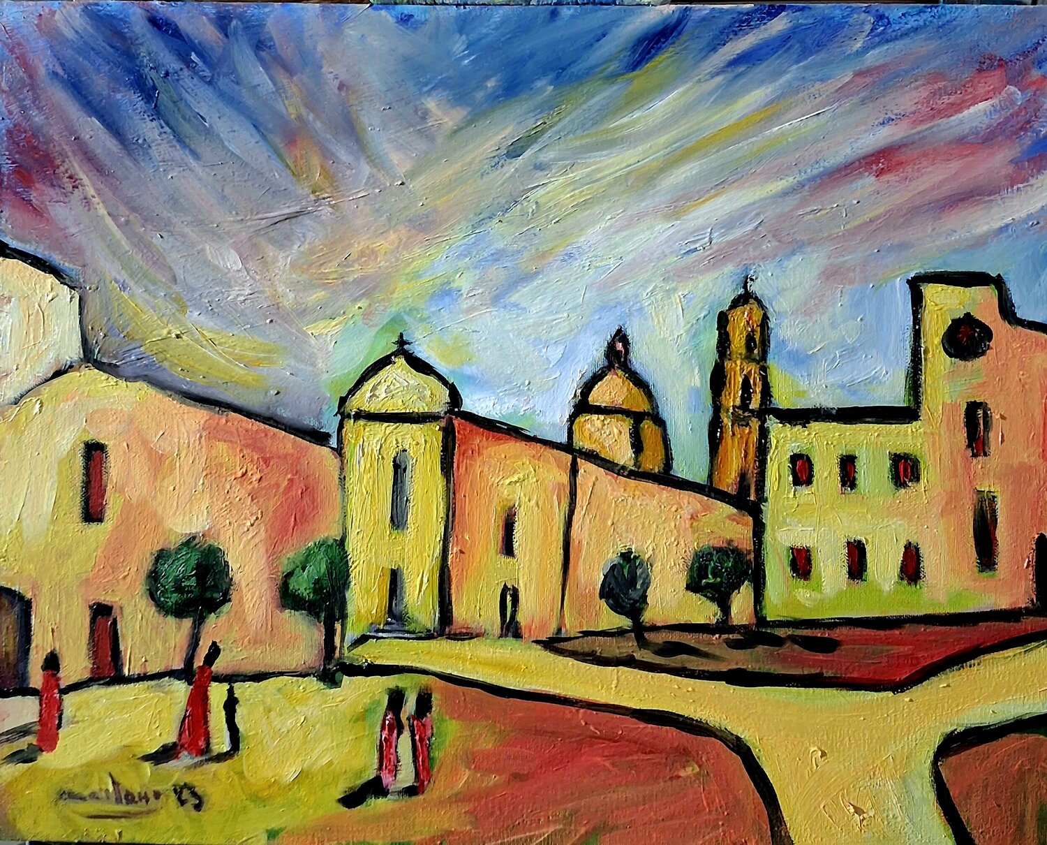 Visione meridiana Enzo Martano Original painting for sale