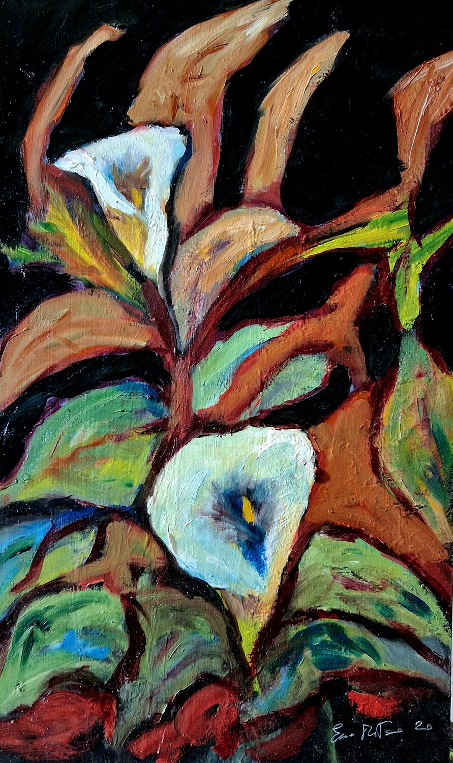 Luce su legno Enzo Martano Original painting for sale