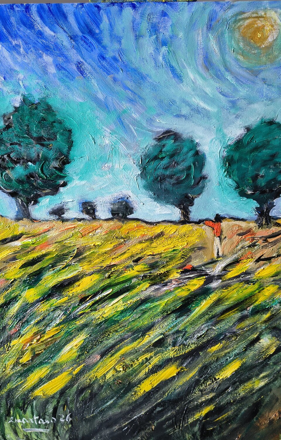 Sotto il sole sovrano Enzo Martano Original painting for sale