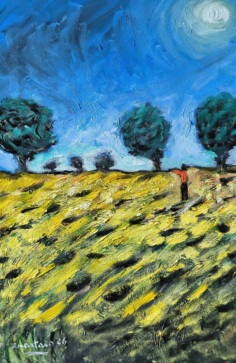 Sotto il sole sovrano Enzo Martano Original painting for sale