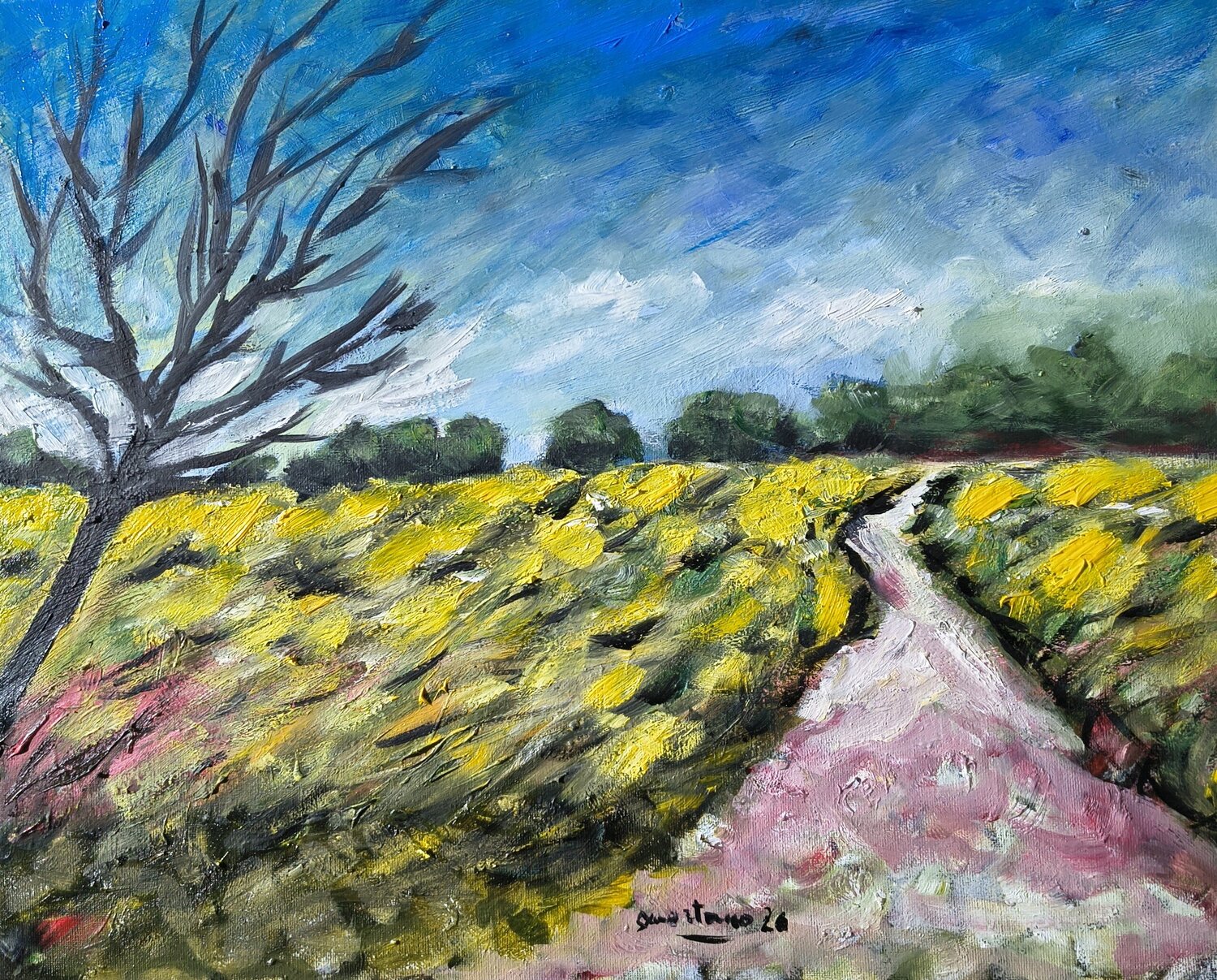 Verso l'infinito Enzo Martano Original painting for sale