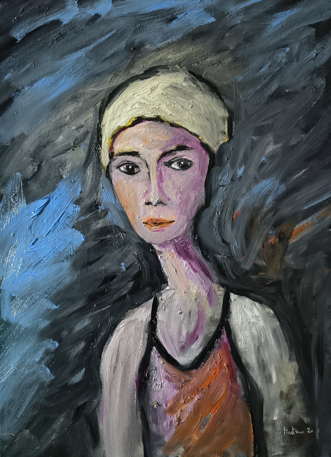 Pensieri nel buio Enzo Martano Original painting for sale
