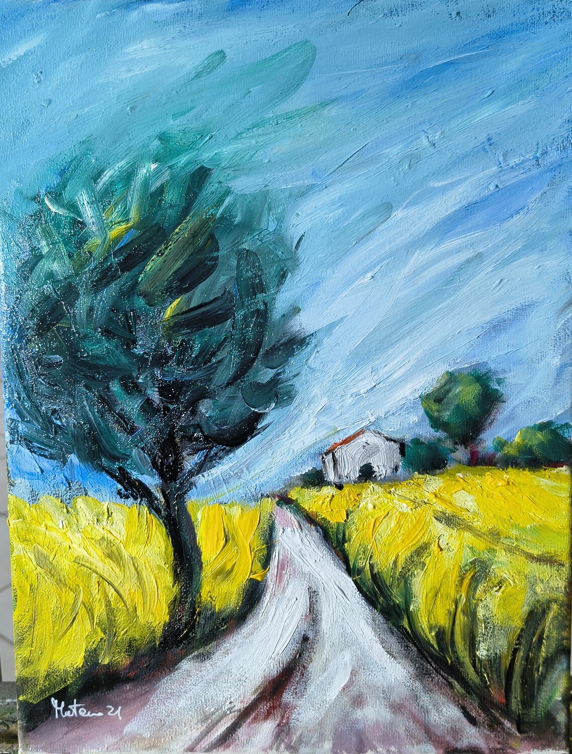 Verso casa Enzo Martano Original painting for sale