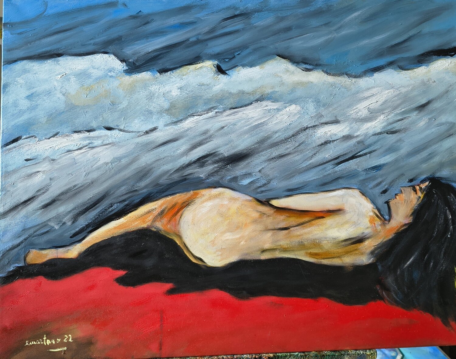 Il sogno della testa Enzo Martano Original painting for sale