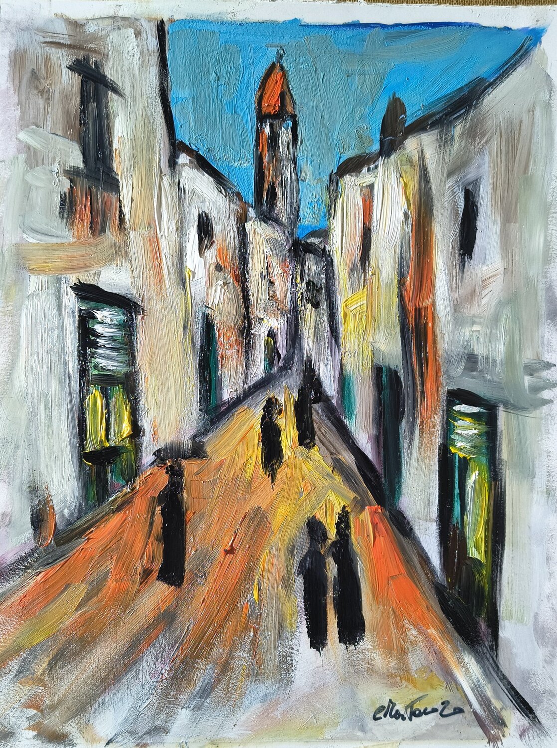 Architettura della memoria Enzo Martano Original painting for sale