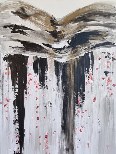 Souffle aux fleurs parfumées  / Le vent  / Cet amoureux attendris by Kaithya Huc, Painting for Sale on Select