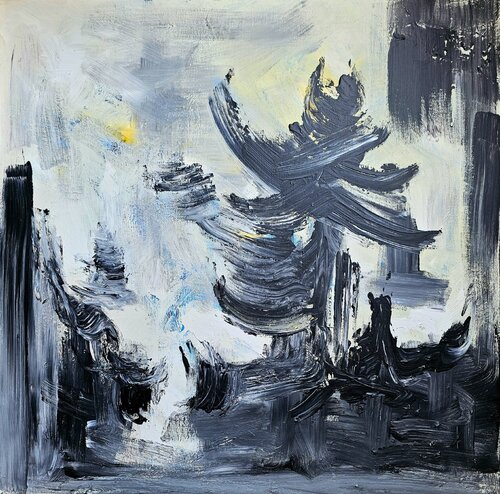 Comme un orage d'hiver/ Écumer sa peine / Parti ! Mais pour la lumière by Kaithya Huc, Painting for Sale on Select