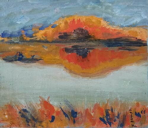 Impression enchanteresse  / D'une rive à l'autre / Portés par le chatoiement by Kaithya Huc, Painting for Sale on Select