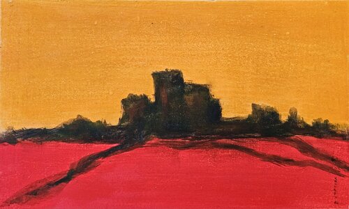 Passion et véhémence /  Aurore flamboyante by Kaithya Huc, Painting for Sale on Select