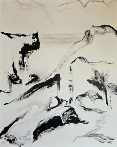 Au son du pas des chevaux / Je pense toujours à toi / Canyons doux et sauvages by Kaithya Huc, Painting for Sale on Select