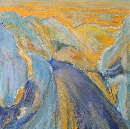 Le souffle du vent / Par delà les collines  / Douce mélodie by Kaithya Huc, Painting for Sale on Select