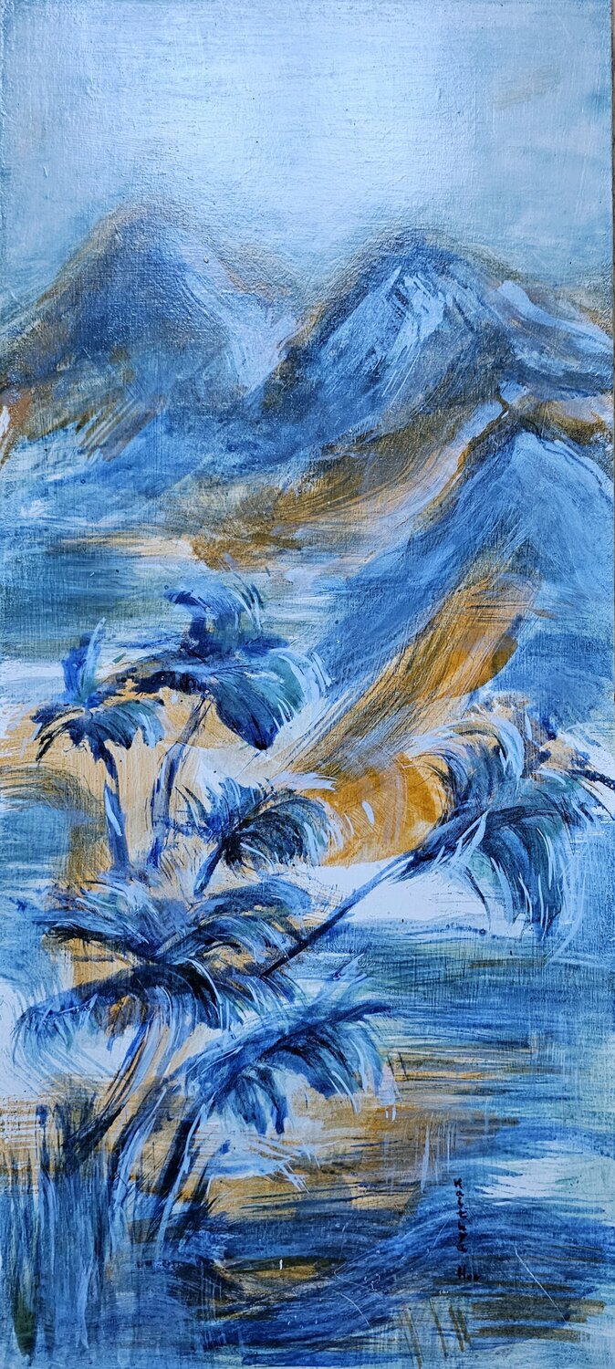 Ma peau salée aux vents sucrés Kaithya Huc Original painting for sale