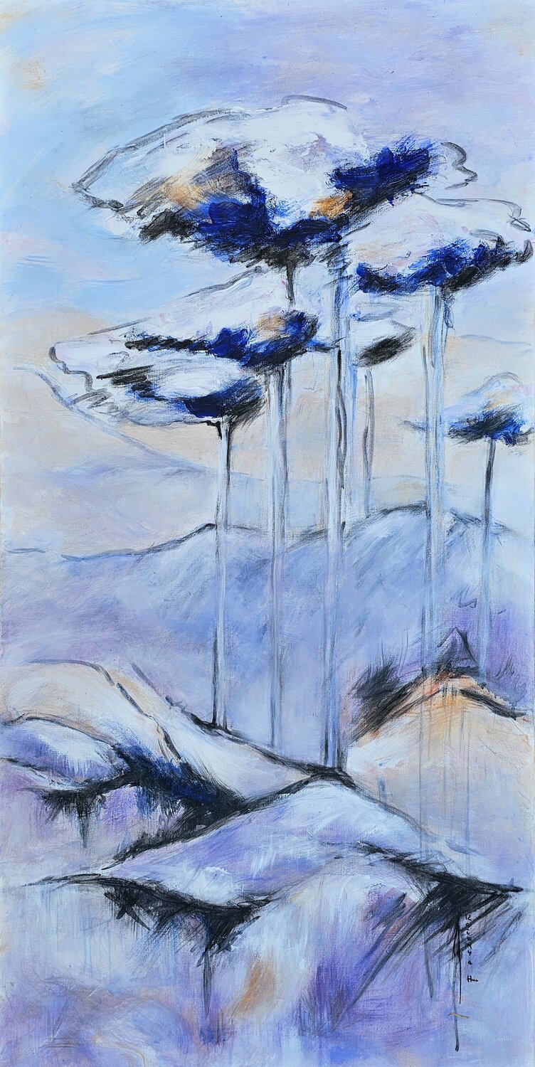 Souvenir d'un songe d'été /  Toujours vivace / Lumière onirique Kaithya Huc Original painting for sale