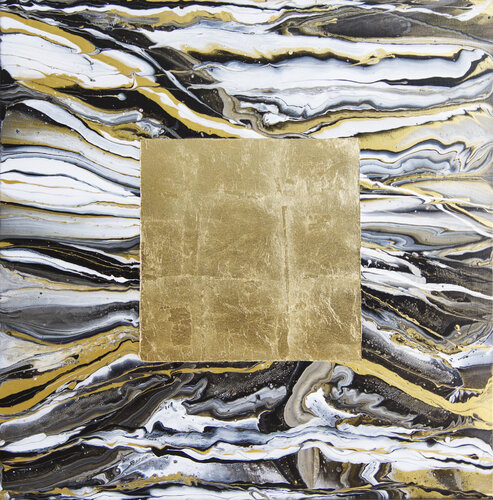 Square in square 4 by Svetlana Saratova, Painting for Sale on Select