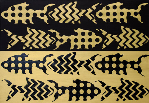 Goldfish. Diptych by Svetlana Saratova, Painting for Sale on Select