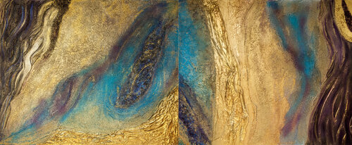 Universum. Diptych, by Svetlana Saratova, Painting for Sale on Select