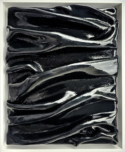 Black lacqured foldes by Svetlana Saratova, Painting for Sale on Select