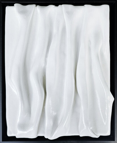 White lacqured foldes by Svetlana Saratova, Painting for Sale on Select
