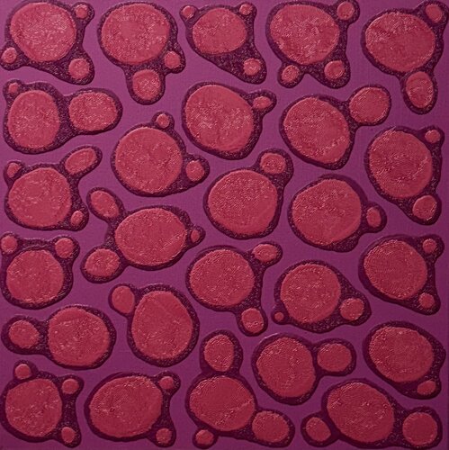 Ying - Yang -    Magenta - Dark Magenta - Pink by Pablo Contrisciani, Painting for Sale on Select
