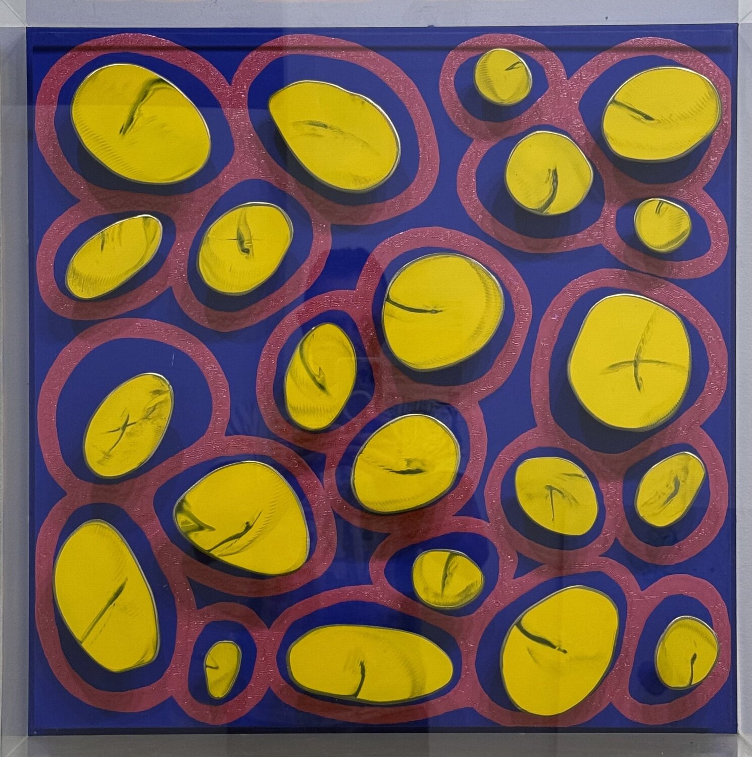 Tridimensional Ying yang Pablo Contrisciani Original painting for sale