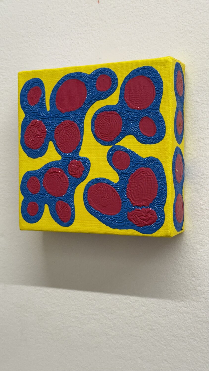 Ying - Yang - Yellow - Blue - Magenta Pablo Contrisciani Original painting for sale