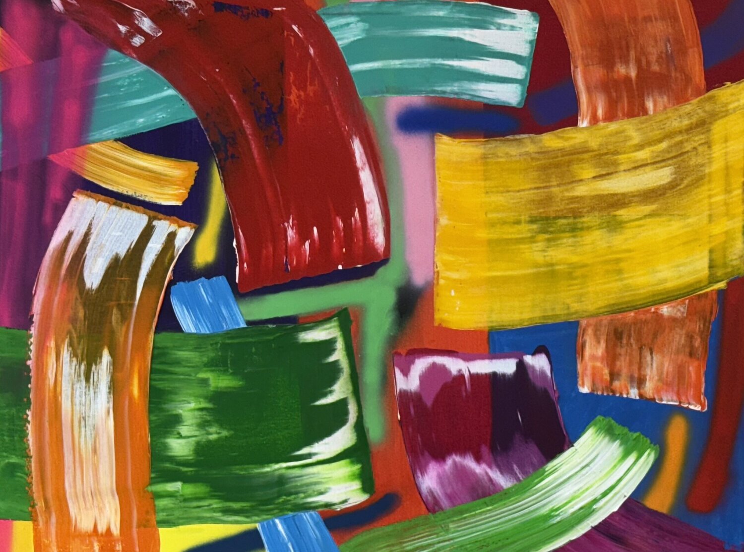 Rez Viz: The Double  Energy Pablo Contrisciani Original painting for sale